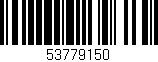 Código de barras (EAN, GTIN, SKU, ISBN): '53779150'