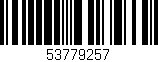 Código de barras (EAN, GTIN, SKU, ISBN): '53779257'