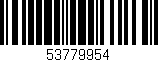 Código de barras (EAN, GTIN, SKU, ISBN): '53779954'