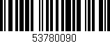 Código de barras (EAN, GTIN, SKU, ISBN): '53780090'