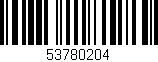 Código de barras (EAN, GTIN, SKU, ISBN): '53780204'