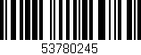 Código de barras (EAN, GTIN, SKU, ISBN): '53780245'