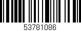 Código de barras (EAN, GTIN, SKU, ISBN): '53781086'