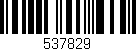 Código de barras (EAN, GTIN, SKU, ISBN): '537829'