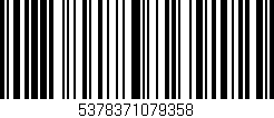 Código de barras (EAN, GTIN, SKU, ISBN): '5378371079358'