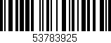 Código de barras (EAN, GTIN, SKU, ISBN): '53783925'