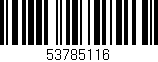 Código de barras (EAN, GTIN, SKU, ISBN): '53785116'
