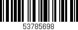 Código de barras (EAN, GTIN, SKU, ISBN): '53785698'