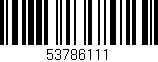 Código de barras (EAN, GTIN, SKU, ISBN): '53786111'