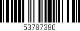 Código de barras (EAN, GTIN, SKU, ISBN): '53787390'