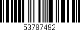 Código de barras (EAN, GTIN, SKU, ISBN): '53787492'