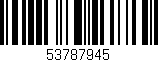 Código de barras (EAN, GTIN, SKU, ISBN): '53787945'