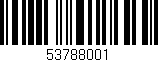 Código de barras (EAN, GTIN, SKU, ISBN): '53788001'