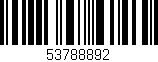 Código de barras (EAN, GTIN, SKU, ISBN): '53788892'