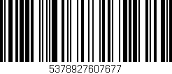 Código de barras (EAN, GTIN, SKU, ISBN): '5378927607677'