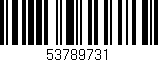 Código de barras (EAN, GTIN, SKU, ISBN): '53789731'