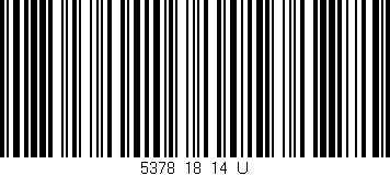 Código de barras (EAN, GTIN, SKU, ISBN): '5378_18_14_U'