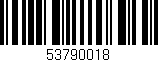 Código de barras (EAN, GTIN, SKU, ISBN): '53790018'