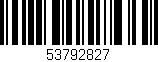 Código de barras (EAN, GTIN, SKU, ISBN): '53792827'