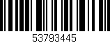 Código de barras (EAN, GTIN, SKU, ISBN): '53793445'