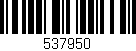 Código de barras (EAN, GTIN, SKU, ISBN): '537950'