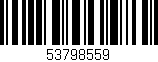 Código de barras (EAN, GTIN, SKU, ISBN): '53798559'