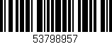Código de barras (EAN, GTIN, SKU, ISBN): '53798957'
