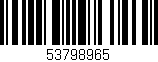 Código de barras (EAN, GTIN, SKU, ISBN): '53798965'
