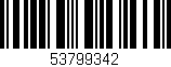 Código de barras (EAN, GTIN, SKU, ISBN): '53799342'
