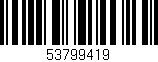 Código de barras (EAN, GTIN, SKU, ISBN): '53799419'