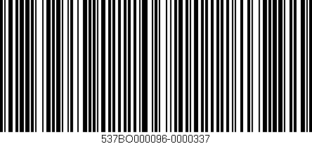 Código de barras (EAN, GTIN, SKU, ISBN): '537BO000096-0000337'