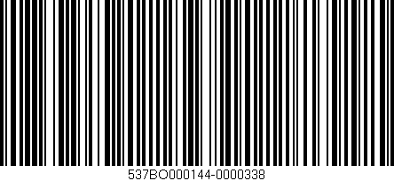 Código de barras (EAN, GTIN, SKU, ISBN): '537BO000144-0000338'