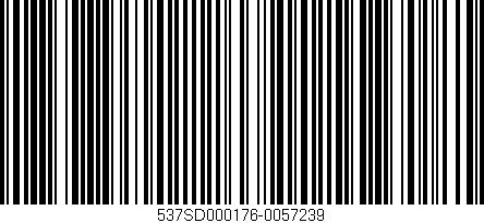 Código de barras (EAN, GTIN, SKU, ISBN): '537SD000176-0057239'