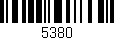 Código de barras (EAN, GTIN, SKU, ISBN): '5380'