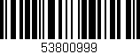 Código de barras (EAN, GTIN, SKU, ISBN): '53800999'
