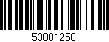 Código de barras (EAN, GTIN, SKU, ISBN): '53801250'