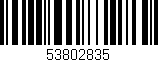 Código de barras (EAN, GTIN, SKU, ISBN): '53802835'