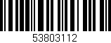 Código de barras (EAN, GTIN, SKU, ISBN): '53803112'