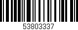 Código de barras (EAN, GTIN, SKU, ISBN): '53803337'