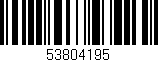 Código de barras (EAN, GTIN, SKU, ISBN): '53804195'