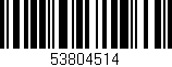 Código de barras (EAN, GTIN, SKU, ISBN): '53804514'