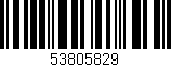 Código de barras (EAN, GTIN, SKU, ISBN): '53805829'