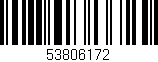 Código de barras (EAN, GTIN, SKU, ISBN): '53806172'