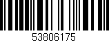 Código de barras (EAN, GTIN, SKU, ISBN): '53806175'