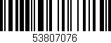 Código de barras (EAN, GTIN, SKU, ISBN): '53807076'