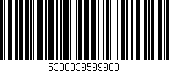 Código de barras (EAN, GTIN, SKU, ISBN): '5380839599988'