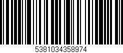 Código de barras (EAN, GTIN, SKU, ISBN): '5381034358974'