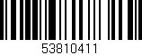 Código de barras (EAN, GTIN, SKU, ISBN): '53810411'