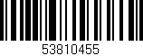 Código de barras (EAN, GTIN, SKU, ISBN): '53810455'