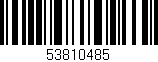 Código de barras (EAN, GTIN, SKU, ISBN): '53810485'